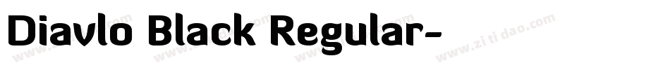 Diavlo Black Regular字体转换